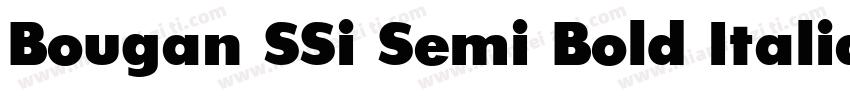Bougan SSi Semi Bold Italic字体转换